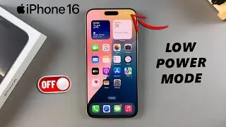 How To Disable Low Power Mode On iPhone 16 / 16 Pro