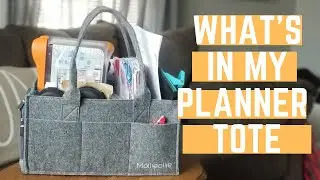 WHAT'S IN MY PLANNER TOTE | MOLLIE OLLIE CADDY | #happyplanner #Erincondren