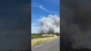 A #major #forest #fire in #Vidauban in the #Var #Department, #France 🇫🇷