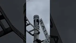 General Signal Type 3 Electronic Bell at Sumner Private Railroad Crossing.