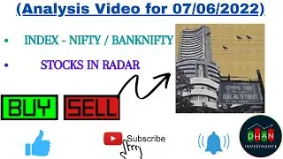 Market trading in range with volatility at peak. // Analysis for 07/06/2022 #nifty #banknifty