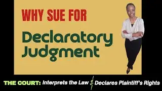 The Declaratory Judgment. A Protector of Civil Rights against State Government.
