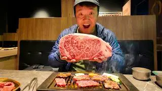 ALL YOU CAN EAT Japanese Wagyu Beef BBQ & Hotpot Buffet | 24 HOUR Japanese FOOD TOUR in Seattle