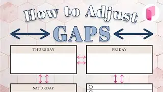How to Adjust Gaps between Widgets on Planify Pro
