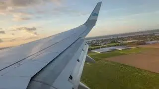 [HD] | EARLY MORNING KLM 737-700 Landing in Amsterdam (AMS)