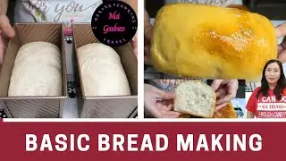 No-Knead Basic Bread Making by Mai Goodness | No Milk, No Egg & No Butter Loaf Bread Making