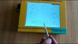 ASTM D5882 Low Strain Dynamic Pile Tester LPT display setting date and time