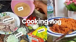 daily vlog/how to make jollof rice at home. peace beauty Tv 🫶