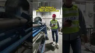How Strong Is Spiral Duct Really? We Did a Real Load Test!#spiralairduct#rectangularairduct