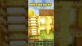 Minecraft : how Fast days of the week go ...😊#minecraft #shorts