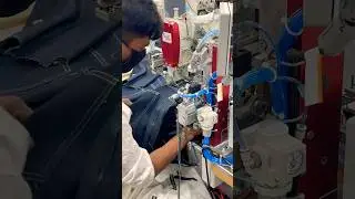 How to denim pants Loop attast With Auto machine. #garments #sewing #fashion #pants #qc #rmg #shorts