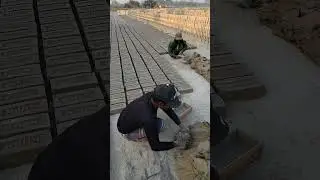 Brick shaping by Village expert labor. #shorts #brickmaking