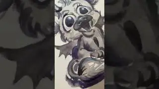 #gargoyle #гаргуля #инктобер2022 #inktober2022 #inktober #инктобер #акварель  #watercolor