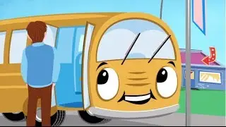 Wheels on the Bus Go Round and Round Lyrics (Kids Club Songs)