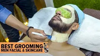 Groom Facial !!! at Salon | ASMR | Munna & Guys