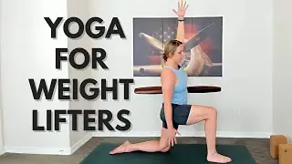 Yoga for Weight Lifters: 10 min Warm-Up for Hips and Hamstrings | Post-Workout Yoga at the Gym
