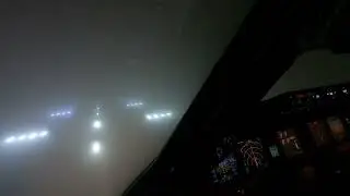 Boeing 777 CAT IIIB landing