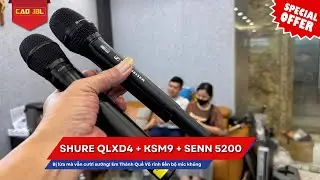 Bị lừa m&agrave; vẫn cười sướng! Em Th&agrave;nh Quế V&otilde; rinh liền bộ Shure QLXD4 + KSM9 + Sennheiser 5200!