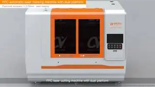 Automatic PCB laser printer, automatic flip, with dual platform, load and unload system