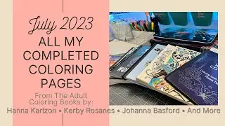 Completed Coloring Pages July 2023 | Adult Coloring Books