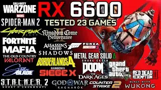 RX 6600 : Test in 23 Games in 2025 - Gaming Test in 2025