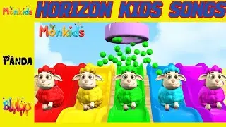 Baa Baa Black Sheep Song | Colorful Sheep | Horizon Nursery Rhymes & Kids Songs