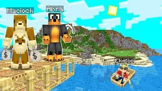 MACIOCH ZAPŁACIŁ NAM za ZBUDOWANIE PRYWATNEJ WYSPY w Minecraft! / Abra