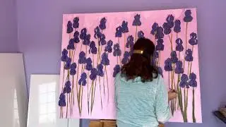 Big iris painting part 30