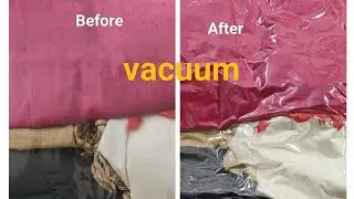 Create more space for your wardrobe or storage box... Vacuum bag