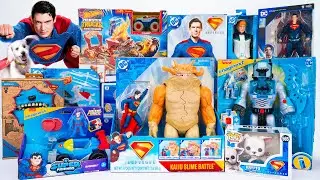 DC Superman Collection Unboxing Review | Superman Vs. Kaiju Slime Battle Playset ＆ Superman Krypto