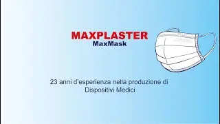 2/8 Mascherina chirurgica MaxMask - Maxplaster. Produzione mascherine chirurgiche Tipo II MaxMask.