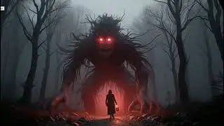 &cedil; #monster #cartoon #devil #horror #thriller #darknight #dark #fear #redeye #forest