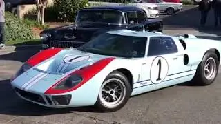 The Ken Miles GT40 rollin out of Riverside Cars & Coffee Dec 2019 meet