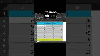 &iquest;Sumas con el mouse? &iexcl;ERROR! Con ALT + = sumas CUALQUIER dato en Excel al instante. &iexcl;As&iacute; se hace! 🔥