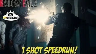 Resident Evil 2! 1 Shot Demo Speedrun! - YoVideogames