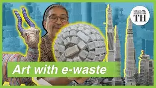 Создание удивительных произведений искусства из электронных отходов
