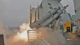 HMCS Winnipeg Missile Launch off the coast of Hawaii