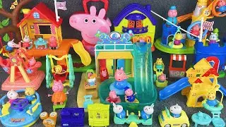 10 Minutes Satisfying with Unboxing Peppa Pig Playground & Swimming Pool Play Set Review Toys | ASMR