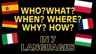 5W1H in 7 languages #learning #languages #multilanguage