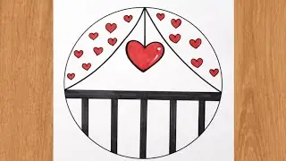 Easy Heart Drawing | Simple Love Art for Kids | Cute Heart Sketch Step by Step l easy drawing 