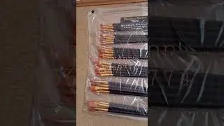 cuatro modelos de pincel, plano, biselado,lengua de gato y plano con mango largo.