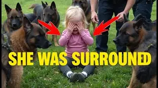 A Pack of German Shepherds Surrounded a Crying Little Girl | What They Did Next Shocked Everyone