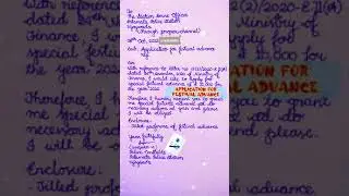 Application for festival advance of ₹10000 without EMI| Official Govt letter