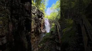Exploring The Flume Gorge in White mountains New Hampshire