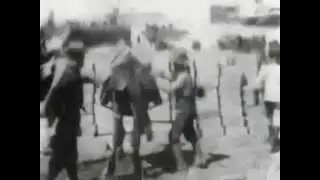 Packing ammunition on mules, Cuba 1898