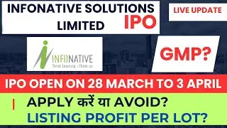 infonative solutions ipo review | infonative solutions ipo gmp | infonative solutions ipo