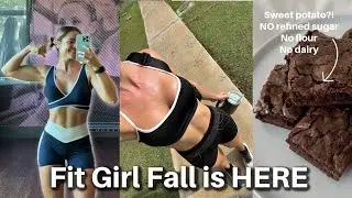 Fit Girl Fall Is Here! Lets Bake Healthy Brownies & My Fall Reset Vlog