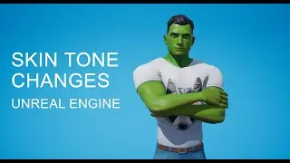 Skin tone changes in Unreal Engine Tutorial