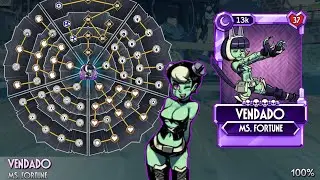 Completando arbol de habilidad y evolucion a diamante ms fortune vendado - skullgirls mobile