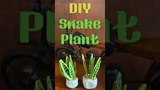 DIY Snake Plant Craft 🌿 | Clay Pot + Tape Leaf Art #shorts #craftideas